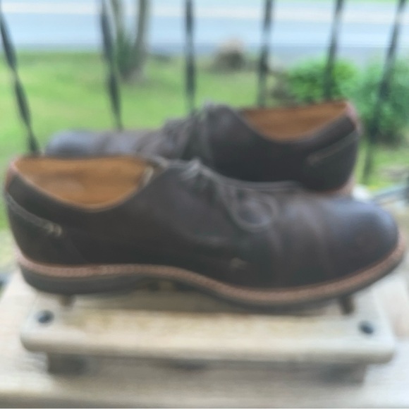 Sperry Gold Cup Oxford Distress Brown Size 11M Top-Sider 0579730 Deerskin Lining - Picture 8 of 11